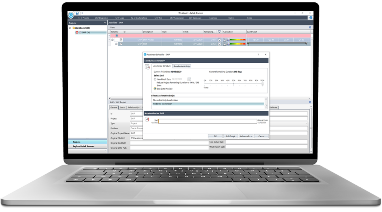 Project Acumen Construction Project Schedule Scenario Generator - Acumen 360